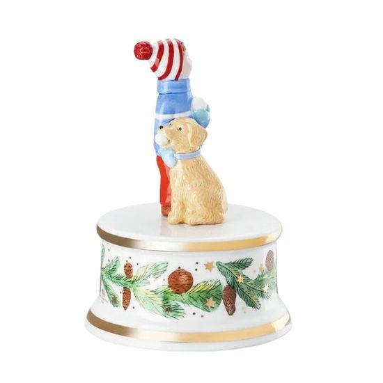 Vánoční dekorace hrací skříňka Vánoční radovánky 12x9 cm 2025, Rosenthal