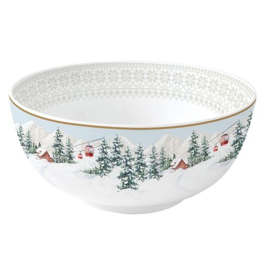 Vianočná porcelánová miska Chalet 15 cm, Easy Life
