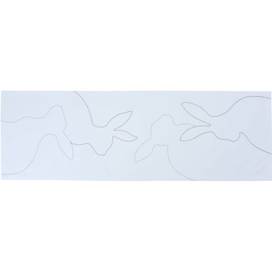 Behúň na stôl White Bunny biely 50x150cm, Sander