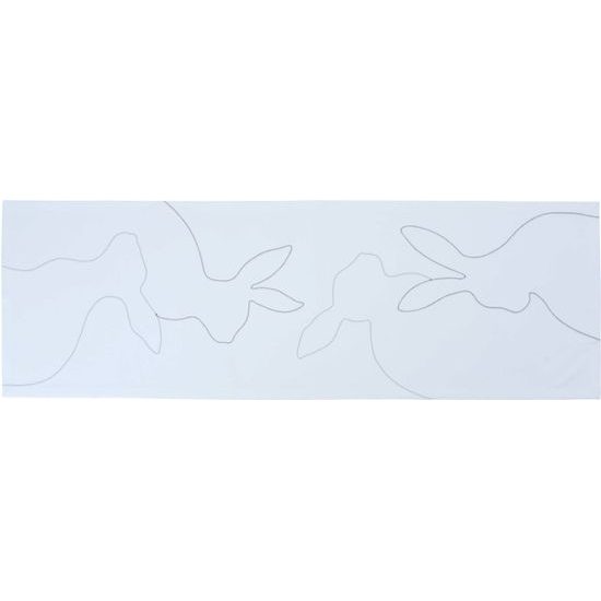 Behúň na stôl White Bunny biely 50x150cm, Sander