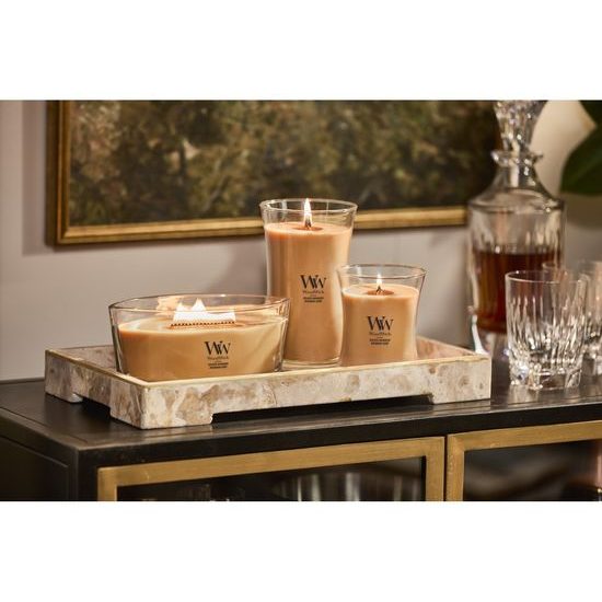 WoodWick - Golden Bourbon svíčka loď, 453.6 g