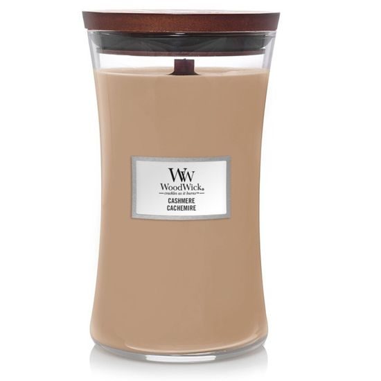 WoodWick - Cashmere sviečka, veľká váza 609,5 g