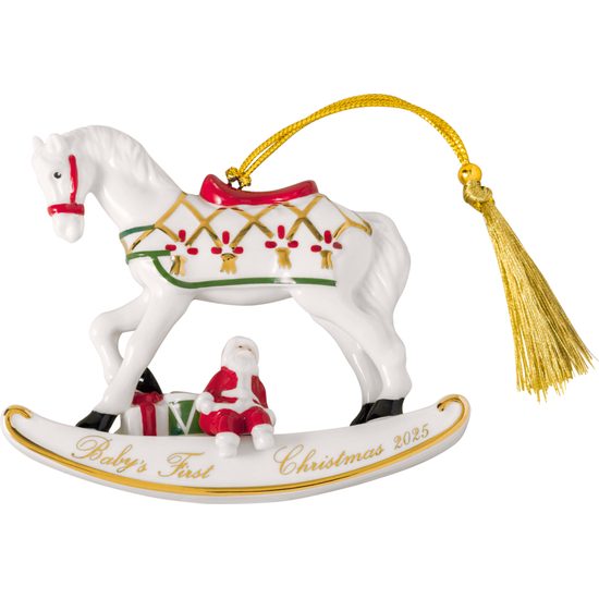 Christmas Classic Vánoční ozdoba houpací kůň 2025, 11x4x9 cm, Villeroy & Boch