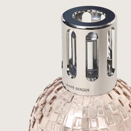Maison Berger Paris - Dárková sada: Katalytická lampa Disco šedá + Ambrový prach, 250ml