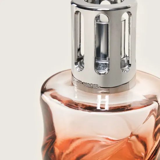 Maison Berger Paris - Darčeková sada: Katalytická lampa Spirale jantárová + Rhubarb radiancia, 250 ml