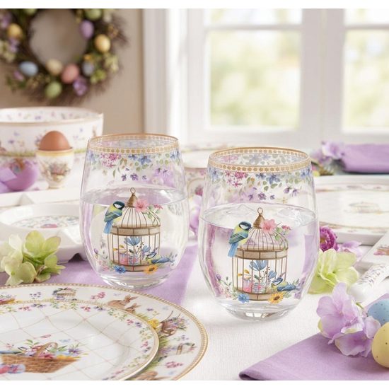 Jarní sada sklenic na vodu 2ks Spring Bloom 0,5l, Easy Life