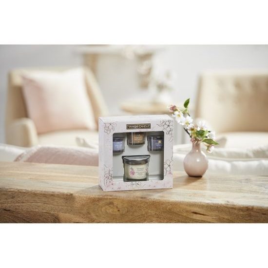 Yankee Candle - Dárková sada Tumbler malý + 3ks votivních svíček ve skle