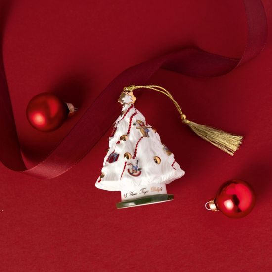 Christmas Classic vianočná ozdoba stromček 2025, 7,5x10 cm, Villeroy & Boch