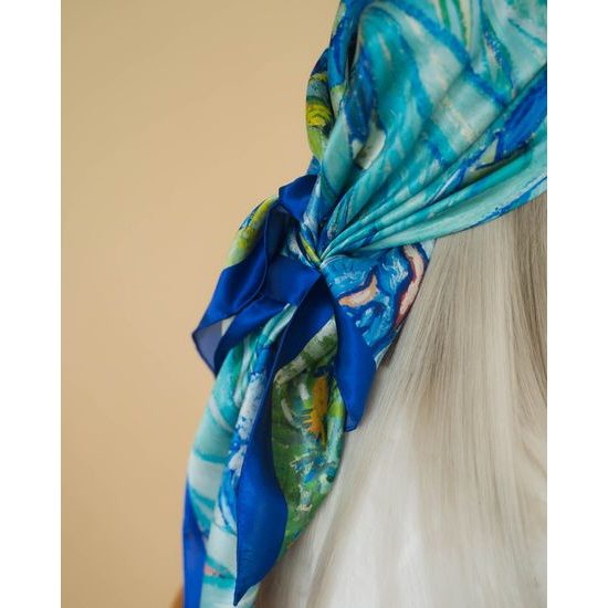 Hodvábna šatka Irises 90x90cm, Vincent Van Gogh