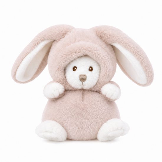 Plyšový medvídek Ziggy Pastelle zajíček světle růžový, 15 cm