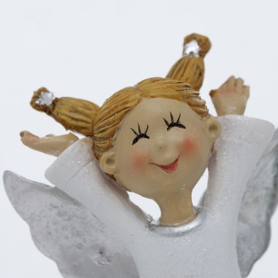 Vánoční figurka anděl Carmenia 7x5x13cm, 1ks