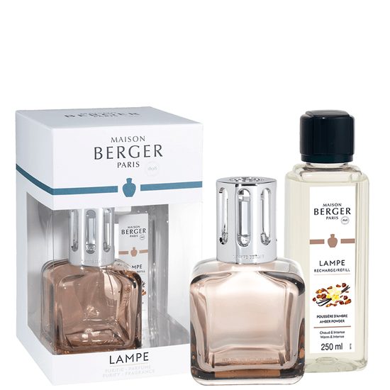 Maison Berger Paris - Darčeková súprava: Katalytická lampa Glacon nude 270ml + Ambrový prach 250ml