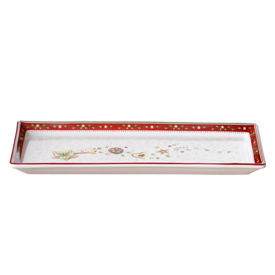 Winter Bakery Delight Hranatý koláčový podnos 39,7 x 17,3 x 2,9 cm, Villeroy & Boch