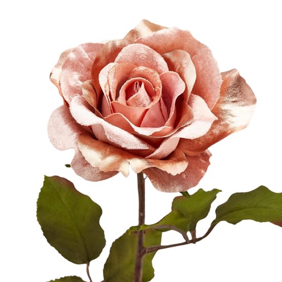 Umělá květina šípová růže růžová, 61 cm