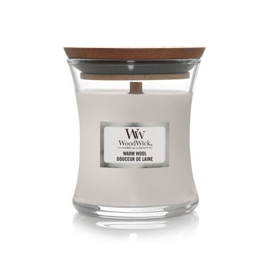 Woodwick - Warm Wool sviečka, váza malá 85 g