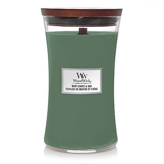 WoodWick - Mint Leaves & Oak, váza velká 609.5 g