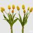 Umelé kvety zväzok tulipánov 5ks žltá 1ks, 40 cm