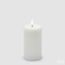 Svíčka s LED osvětlením bílá, 13x7,5 cm