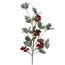 Vánoční dekorační větvička cesmína s bobulemi, 10x30x68cm