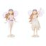 Víla stojící s růžovými křídly, 15 cm