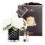 Côte Noire - Herringbone kytica 5 ruží s parfémami Blush Roses v čiernej váze