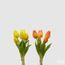 Umelé kvety zväzok tulipánov 5ks žltá/oranžová 1ks, 26 cm