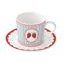 Porcelánový šálek s podšálkem Fruit Mania 380ml, Easy Life