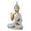 Dekorace figura Buddha sedící zlato-šedá, 8x16x24,5 cm