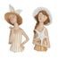 Dekorace figura letní žena Lady Louise 1ks, 7x10,5x21,5 cm