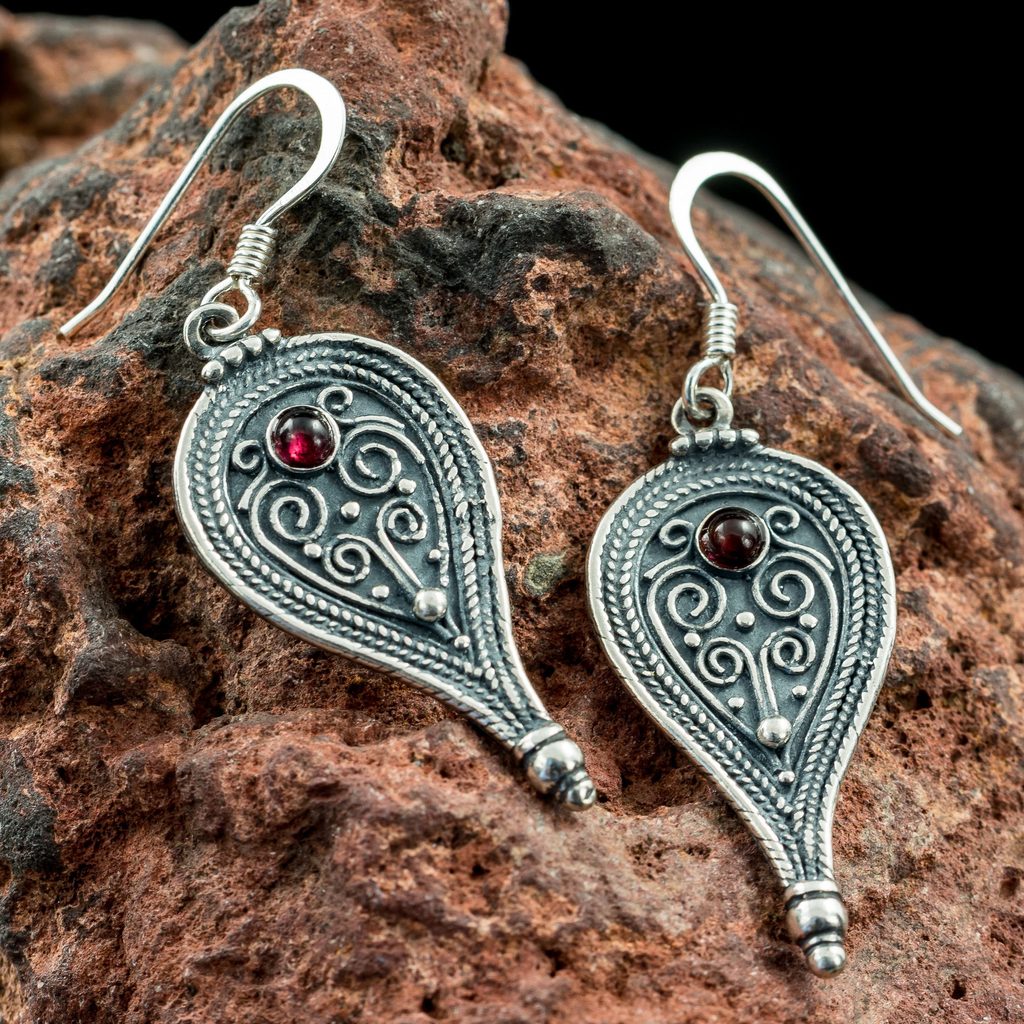 Naav - rock, metal, pohanství obchod - ROMA, ancient Roman earrings, silver  - Drakkaria - Earrings - silver - Silver Jewellery