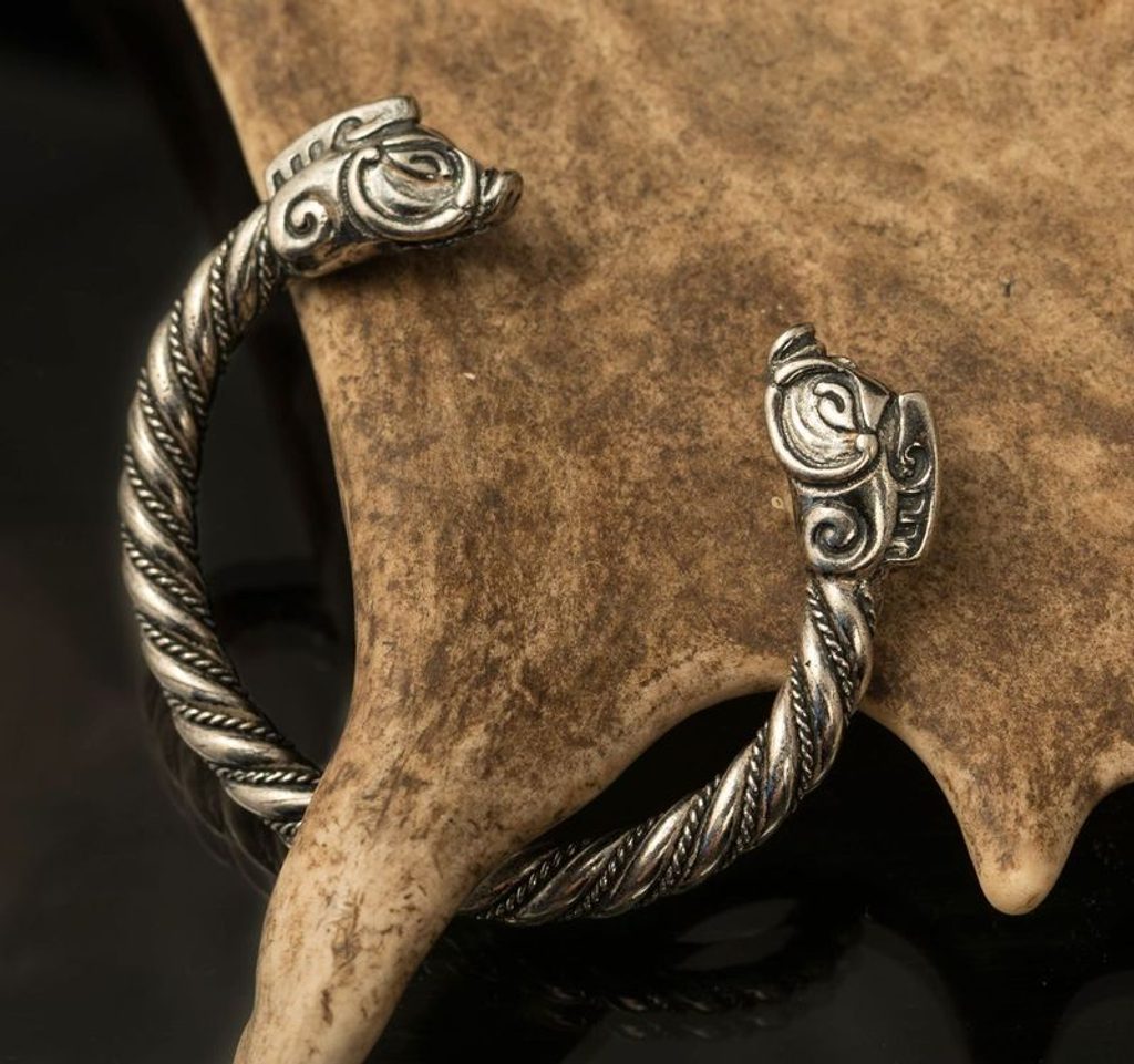 Naav - rock, metal, pohanství obchod - COLLACH, keltský kanec, náramek,  stříbro 925 - Pendants - silver - Silver Jewellery