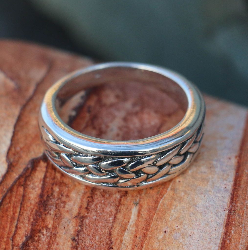 Naav - rock, metal, pohanství obchod - RIONA, keltský vzor, pánský prsten,  stříbro 925 - Prsteny - stříbro - Šperky stříbrné