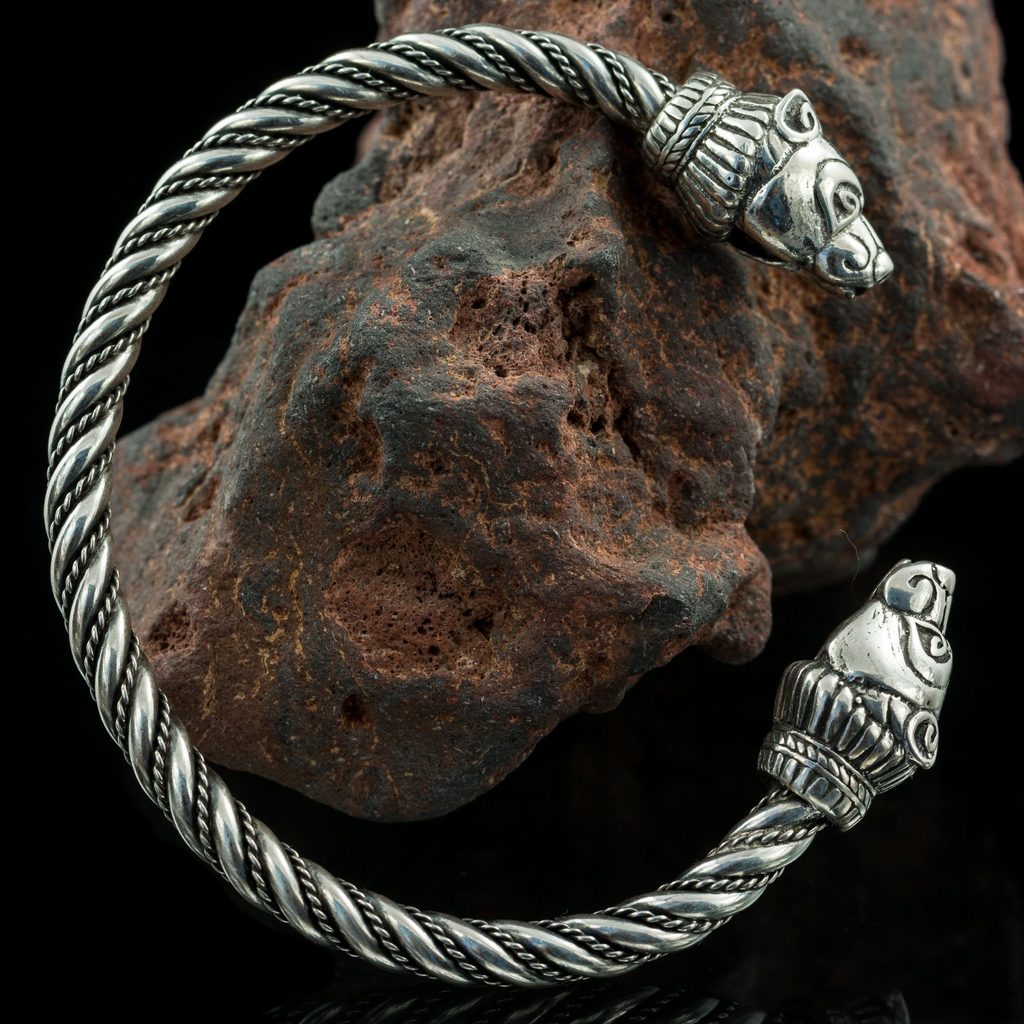 Naav - rock, metal, pohanství obchod - BERSERKER, Bear, silver bracelet -  Bracelets - silver - Silver Jewellery
