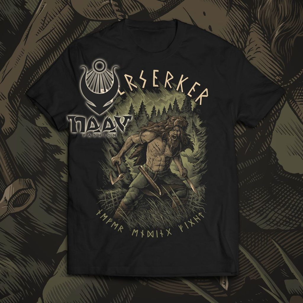 Naav rock, pohanství - BERSERKER - Viking Warrior, T-Shirt, Naav - Naav - Men's T-Shirts - Clothes