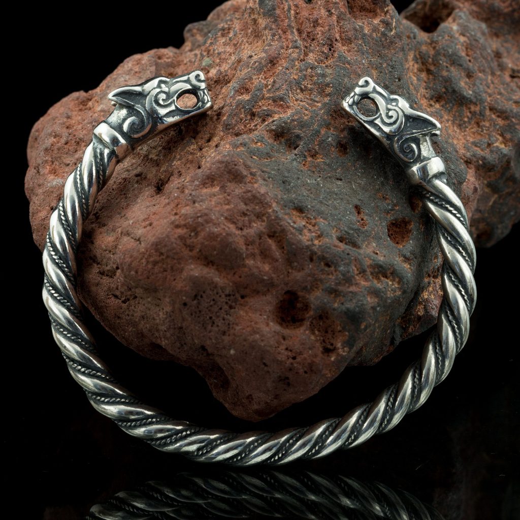 Naav - rock, metal, pohanství obchod - FENRIR - VLK, inspirace Island,  náramek, stříbro 925 - Náramky - stříbro - Šperky stříbrné