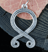 TROLL CROSS, ODAL RUNE, PENDANT, STERLING SILVER - PENDANTS - SILVER