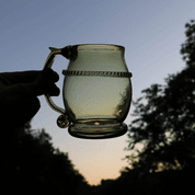 PINT, HISTORICAL GREEN FOREST GLASS - GLASS