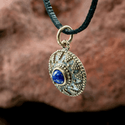 ISOLDA, LAPIS, BRONZE PENDANT - PENDANTS