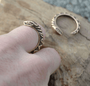 SERPENT, RING WITH A SNAKE, BRONZE - RINGS