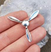 SPITFIRE SUPERMARINE PROPELLER, SILVER PENDANT - PENDANTS - SILVER