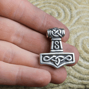 THOR'S HAMMER, SOLID SILVER AG 925 15G - PENDANTS - SILVER
