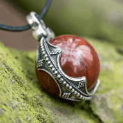 VIKING JASPER BALL PENDANT, GOTLAND, SILVER - PENDANTS - SILVER