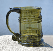 BEER GLASS, HALFLITER, HISTORICAL GLASS - GLASS