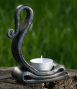 FORGED TEALIGHT CANDLE HOLDER - SMITHY
