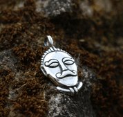 CELTIC HEAD, MSECKE ZEHROVICE, SILVER PENDANT - PENDANTS - SILVER