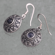 ISOLDA, IOLITE, SILVER EARRINGS - EARRINGS - SILVER