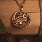 MEDUSA, ANTICKÝ TALISMAN, BRONZ - PŘÍVĚŠKY