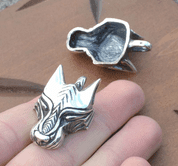 WARG, NORSE WOLF, VIKING PENDANT, STERLING SILVER - PENDANTS - SILVER