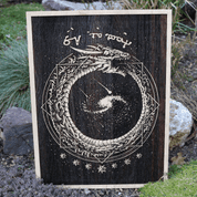 OUROBOROS WALL DECORATION 30X40 WOOD - WALL DECORATION