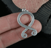 TROLL CROSS, ODAL RUNE, PENDANT, STERLING SILVER - PENDANTS - SILVER